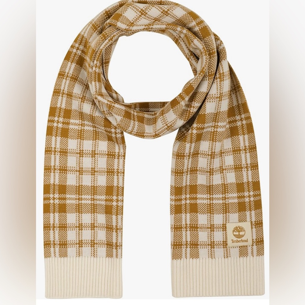 New With Tags Timberland Womens Plaid Scarf